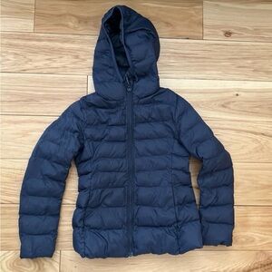 Uniqlo Kids Navy Puffer Jacket, Sz 7-8